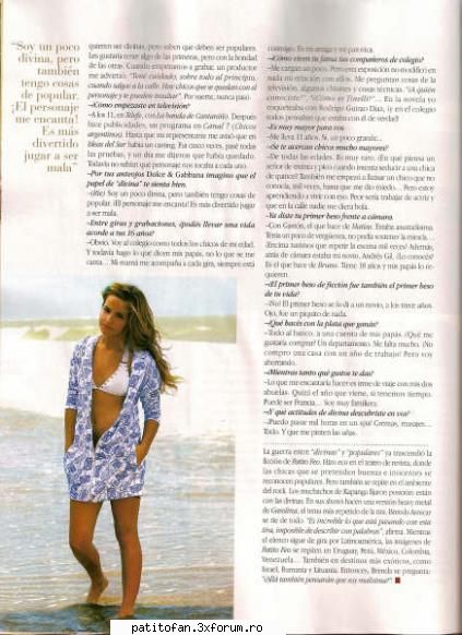 Actorii in revista GENTE - Romina - Las Divinas VS. Las Populares
